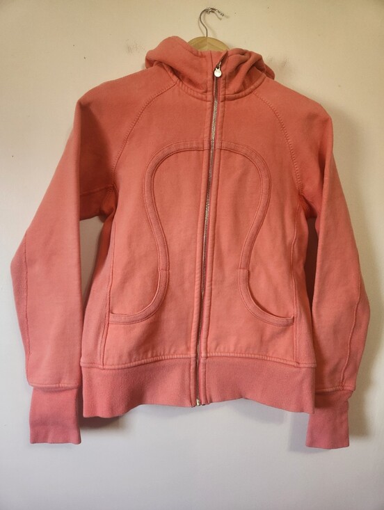 lululemon athletica Tops - RARE Vintage Lululemon Special Edition "Travel" Scuba Hoodie Back Pocket Pink 8
